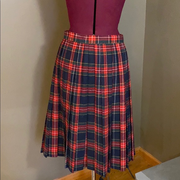 Vintage Workers Union Made Tartan Plaid Wrap Skirt - Picture 4 of 9